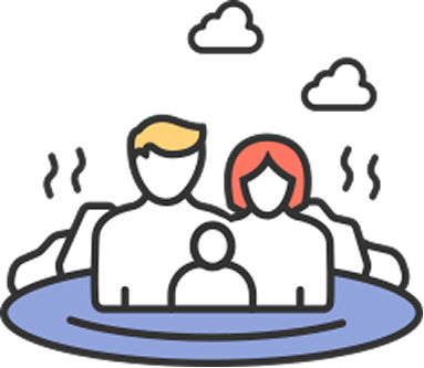 親子泡湯安心玩