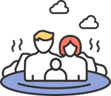 親子泡湯安心玩